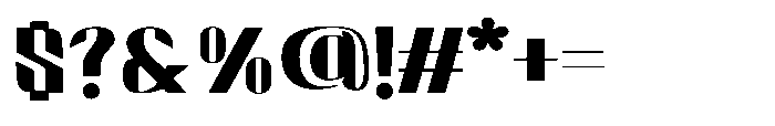 Valenroy Light Expanded Font OTHER CHARS