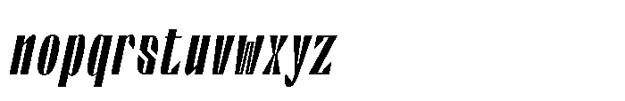 Valenroy Medium Condensed Italic Font LOWERCASE