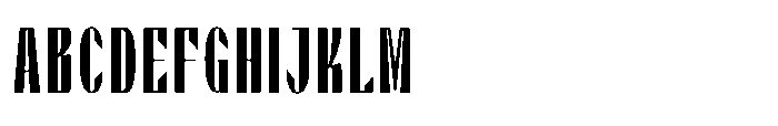 Valenroy Medium Condensed Font UPPERCASE