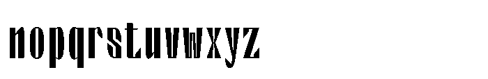 Valenroy Medium Condensed Font LOWERCASE