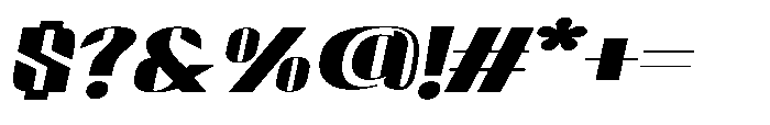 Valenroy Medium Expanded Italic Font OTHER CHARS