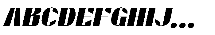 Valenroy Medium Expanded Italic Font UPPERCASE