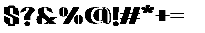 Valenroy Medium Expanded Font OTHER CHARS