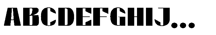 Valenroy Medium Expanded Font UPPERCASE