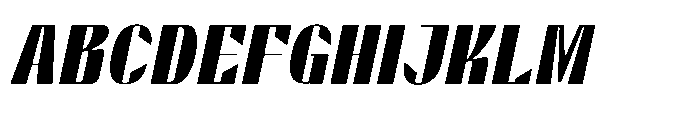Valenroy Medium Italic Font UPPERCASE