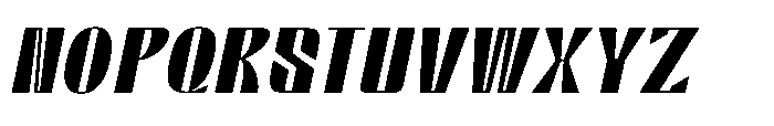 Valenroy Medium Italic Font UPPERCASE