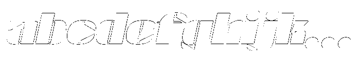 Valenroy Oblique Outliine FONT