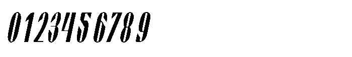 Valenroy Regular Condensed Italic Font OTHER CHARS