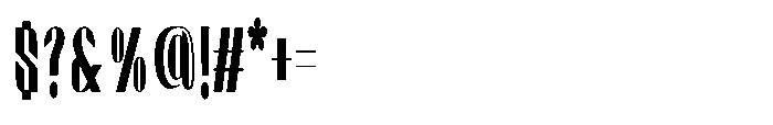 Valenroy Regular Condensed Font OTHER CHARS