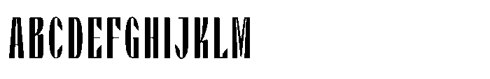 Valenroy Regular Condensed Font UPPERCASE