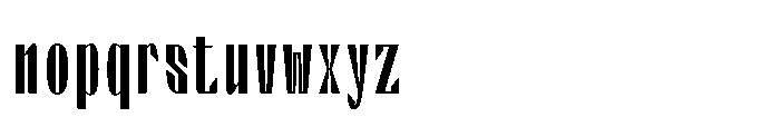 Valenroy Regular Condensed Font LOWERCASE