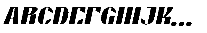 Valenroy Regular Expanded Italic Font UPPERCASE