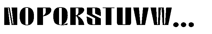 Valenroy Regular Expanded Font UPPERCASE