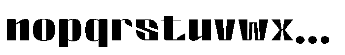 Valenroy Regular Expanded Font LOWERCASE