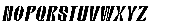 Valenroy Regular Italic Font UPPERCASE