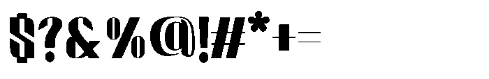 Valenroy Regular Font OTHER CHARS
