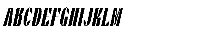 Valenroy Semi Bold Condensed Italic Font UPPERCASE