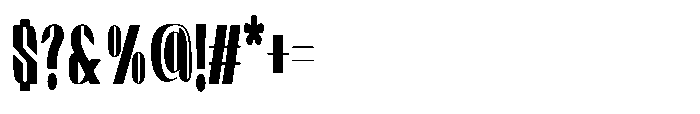 Valenroy Semi Bold Condensed Font OTHER CHARS
