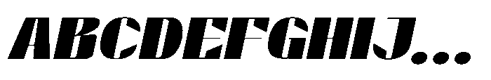 Valenroy Semi Bold Expanded Italic Font UPPERCASE