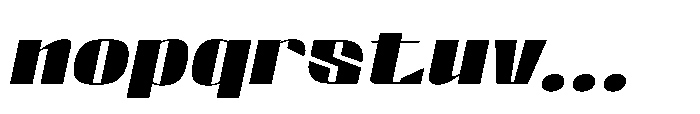 Valenroy Semi Bold Expanded Italic Font LOWERCASE