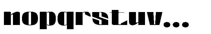 Valenroy Semi Bold Expanded Font LOWERCASE