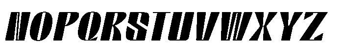 Valenroy Semi Bold Italic Font UPPERCASE
