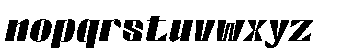 Valenroy Semi Bold Italic Font LOWERCASE