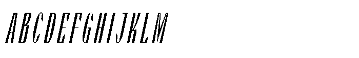 Valenroy Thin Condensed Italic Font UPPERCASE