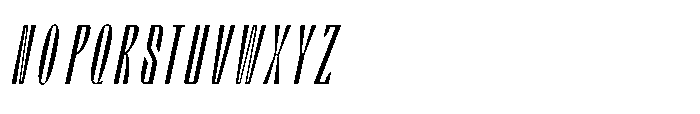 Valenroy Thin Condensed Italic Font UPPERCASE