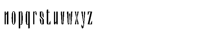 Valenroy Thin Condensed Font LOWERCASE