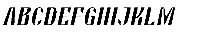 Valenroy Thin Expanded Italic Font UPPERCASE