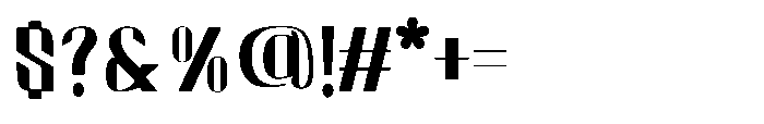 Valenroy Thin Expanded Font OTHER CHARS