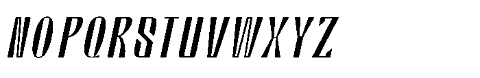 Valenroy Thin Italic Font UPPERCASE