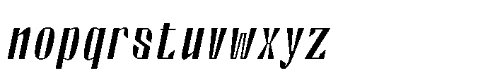 Valenroy Thin Italic Font LOWERCASE