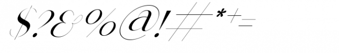Valentiamo Italic Font OTHER CHARS