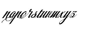 Valentikue Italic Font LOWERCASE