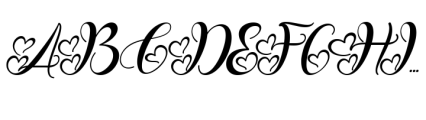 Valentine Bellia Italic Font UPPERCASE