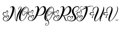 Valentine Bellia Italic Font UPPERCASE