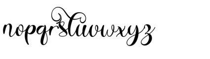 Valentine Bellia Regular Font LOWERCASE