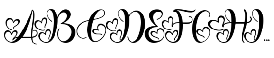 Valentine Delion Regular Font UPPERCASE