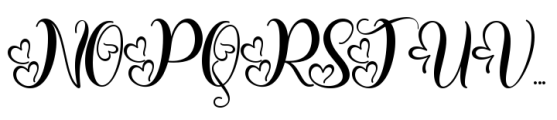 Valentine Delion Regular Font UPPERCASE