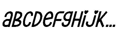 Valentine Heartnote Italic FONT
