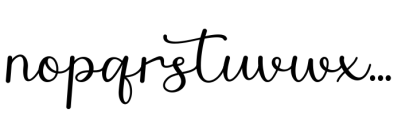 Valentine Lovelace Regular Font LOWERCASE
