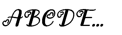 Valentine Loveletter Italic Font UPPERCASE