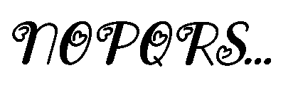 Valentine Loveletter Italic Font UPPERCASE