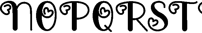 Valentine Loveletter Regular Font UPPERCASE