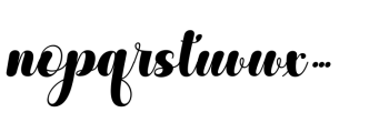 Valentines Italic Font LOWERCASE