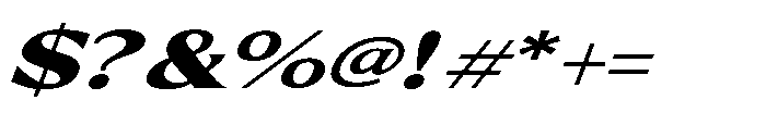 Valerella Italic Font OTHER CHARS