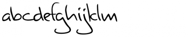 Valerian Handwriting Font LOWERCASE