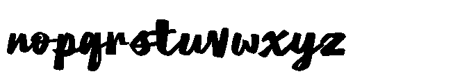 Valerie Camilla Bold Script Font LOWERCASE